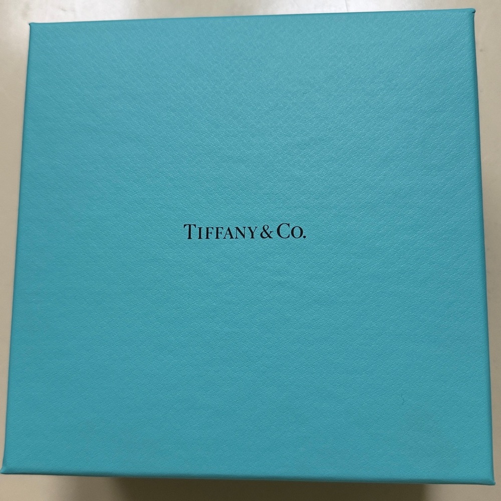 Tiffany & Co. 6 5/16” square 3 1/2” high Signature Blue Box Replacement Box only